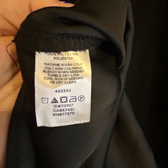 NWOT Ann Taylor Women’s Elegant Black Button-down Collared Blouse Sz. Small - Picture 6 of 6